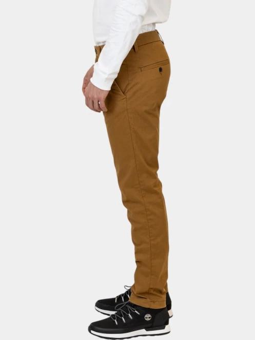 pantaloni chino pt. barbati Timberland Twill Chino Pant maro 3