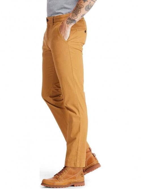 pantaloni chino pt. barbati Timberland Sargent Lake Stretch Chino maro 3