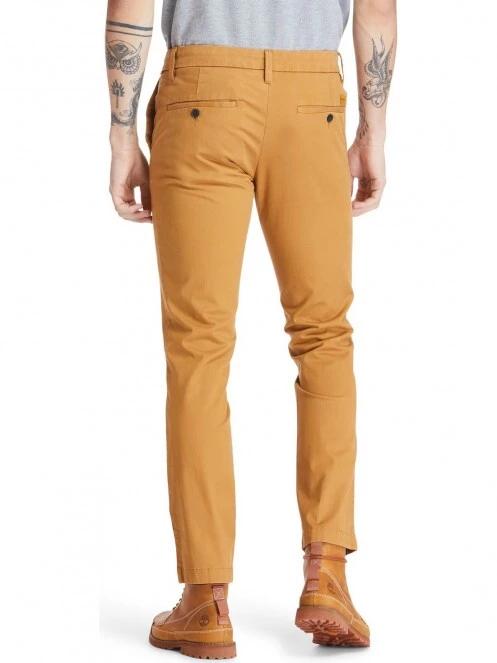 pantaloni chino pt. barbati Timberland Sargent Lake Stretch Chino maro 4