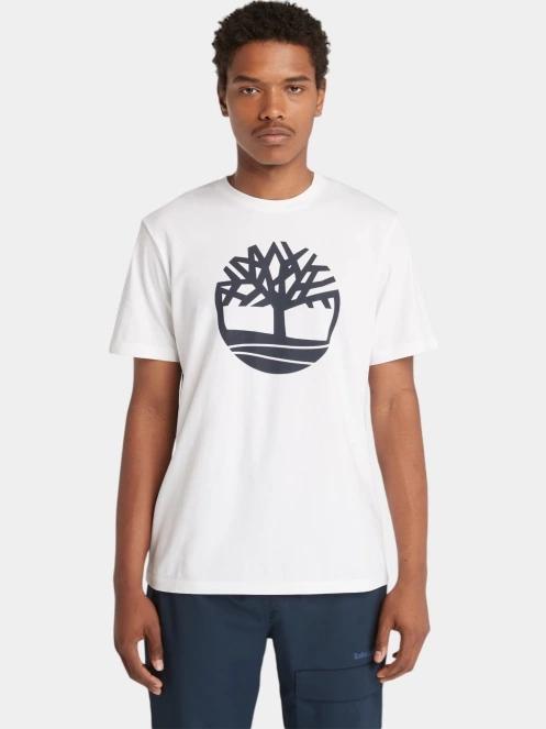 tricou cu maneci scurte pt. barbati Timberland Tree Logo Short Sleeve Tee alb 2