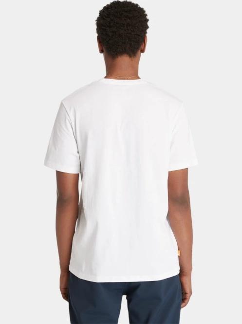 tricou cu maneci scurte pt. barbati Timberland Tree Logo Short Sleeve Tee alb 3