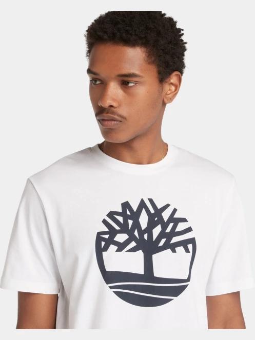 tricou cu maneci scurte pt. barbati Timberland Tree Logo Short Sleeve Tee alb 5