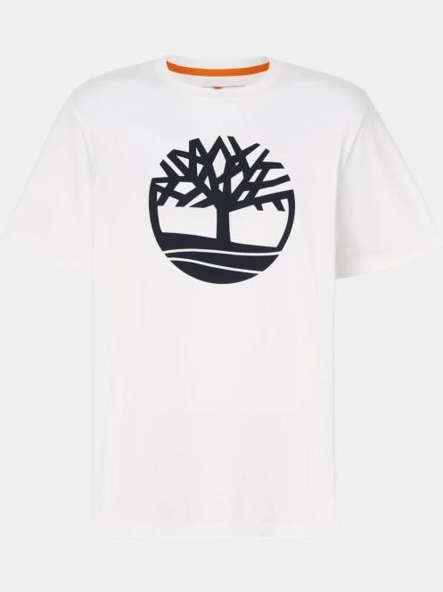 tricou cu maneci scurte pt. barbati Timberland Tree Logo Short Sleeve Tee alb 6