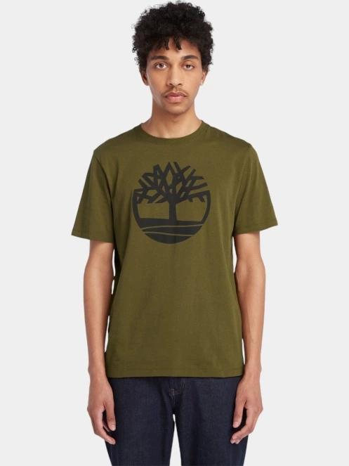 tricou cu maneci scurte pt. barbati Timberland Tree Logo Short Sleeve Tee oliv 2