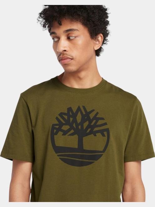 tricou cu maneci scurte pt. barbati Timberland Tree Logo Short Sleeve Tee oliv 5