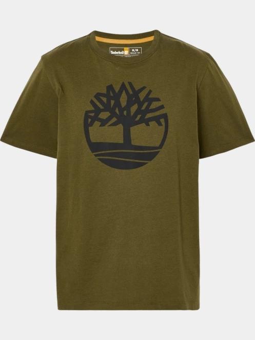 tricou cu maneci scurte pt. barbati Timberland Tree Logo Short Sleeve Tee oliv 6
