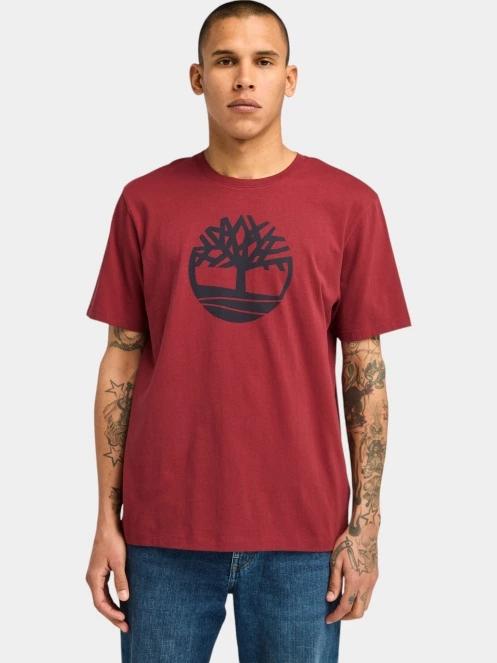 tricou cu maneci scurte pt. barbati Timberland Tree Logo Short Sleeve Tee rosu 2