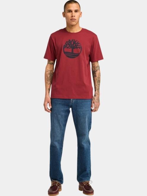 tricou cu maneci scurte pt. barbati Timberland Tree Logo Short Sleeve Tee rosu 4