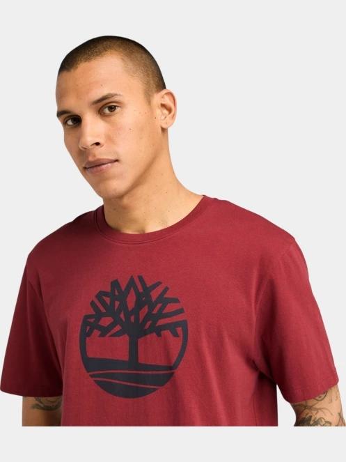 tricou cu maneci scurte pt. barbati Timberland Tree Logo Short Sleeve Tee rosu 5