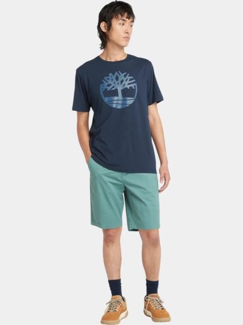 tricou cu maneci scurte pt. barbati Timberland Tree Logo Short Sleeve Tee albastru inchis 4