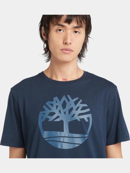 tricou cu maneci scurte pt. barbati Timberland Tree Logo Short Sleeve Tee albastru inchis 5