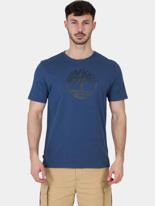 tricou cu maneci scurte pt. barbati Timberland Tree Logo Short Sleeve Tee albastru inchis 2