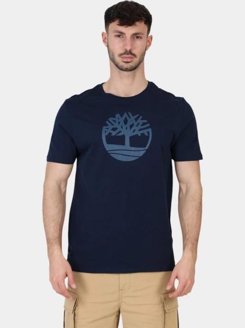 tricou cu maneci scurte pt. barbati Timberland Tree Logo Short Sleeve Tee albastru inchis 2