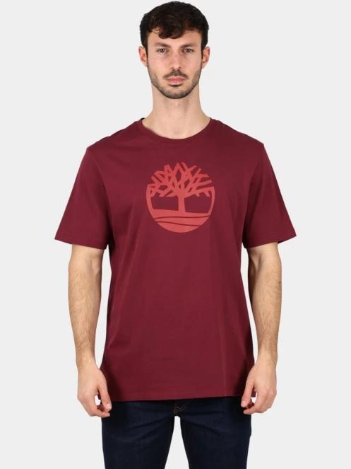 tricou cu maneci scurte pt. barbati Timberland Tree Logo Short Sleeve Tee bordo 2