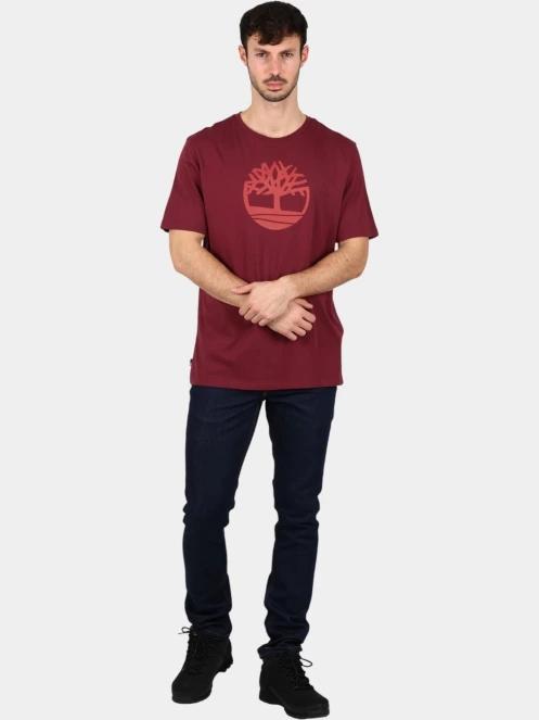tricou cu maneci scurte pt. barbati Timberland Tree Logo Short Sleeve Tee bordo 5