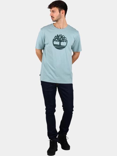 tricou cu maneci scurte pt. barbati Timberland Tree Logo Short Sleeve Tee albastru 5