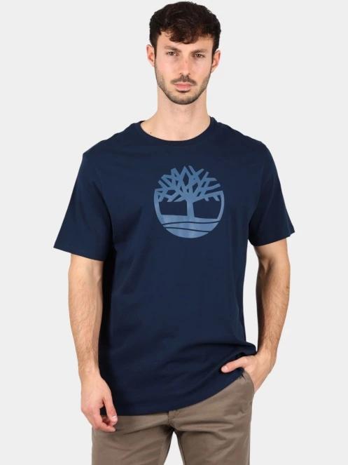 tricou cu maneci scurte pt. barbati Timberland Tree Logo Short Sleeve Tee albastru inchis 2