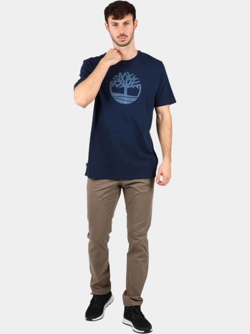 tricou cu maneci scurte pt. barbati Timberland Tree Logo Short Sleeve Tee albastru inchis 5