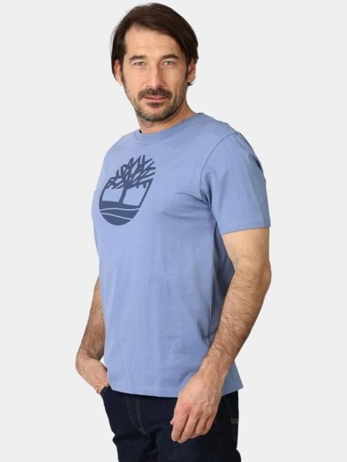 tricou cu maneci scurte pt. barbati Timberland Tree Logo Short Sleeve Tee albastru deschis 3