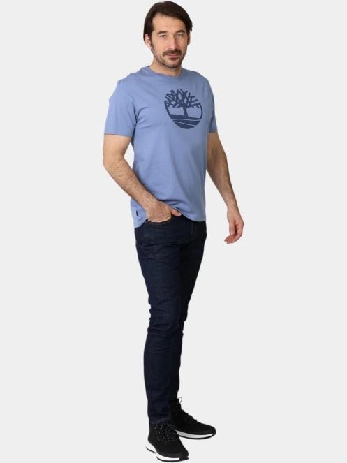 tricou cu maneci scurte pt. barbati Timberland Tree Logo Short Sleeve Tee albastru deschis 5