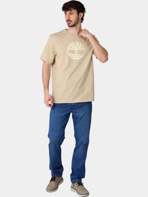 tricou cu maneci scurte pt. barbati Timberland Tree Logo Short Sleeve Tee nisip 5