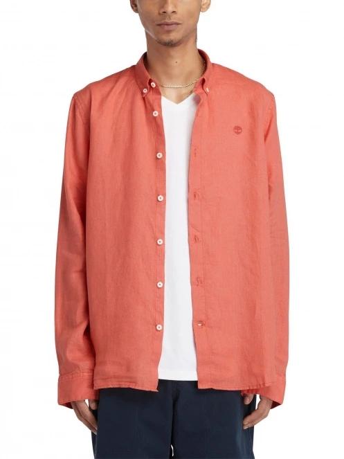 camasa cu maneci lungi pt. barbati Timberland Mill Brook rosu 2