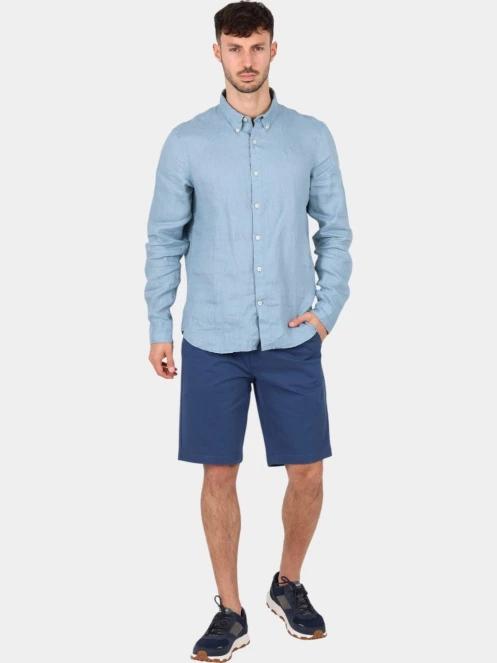 camasa cu maneci lungi pt. barbati Timberland Linen Shirt albastru 5