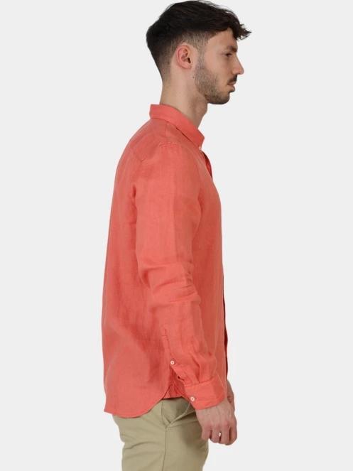 camasa cu maneci lungi pt. barbati Timberland Linen Shirt portocaliu 5