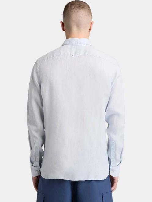 camasa cu maneci lungi pt. barbati Timberland Linen Shirt gri 3