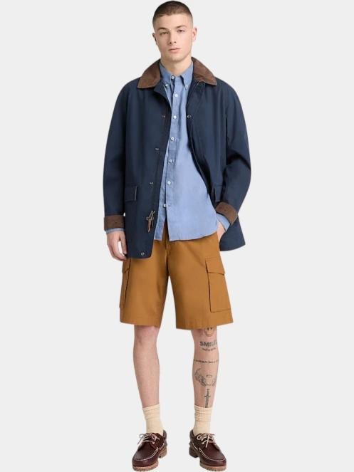 camasa cu maneci lungi pt. barbati Timberland Linen Shirt albastru 4