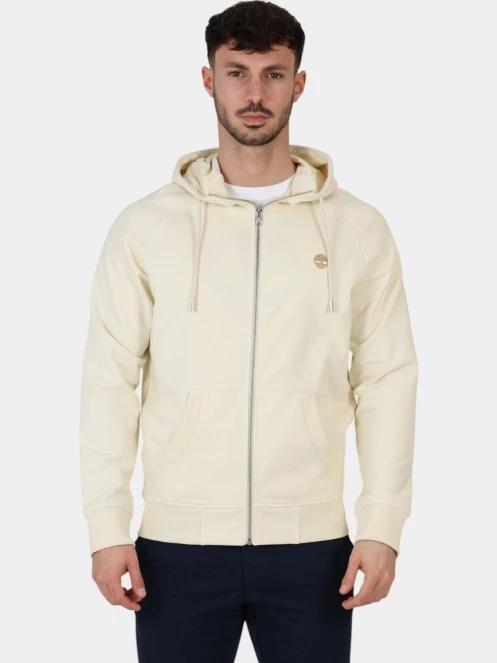 pulover cu gluga pt. barbati Timberland Loopback Full Zip Hoodie nisip 2