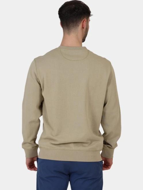 pulover pt. barbati Timberland Embroidered Logo Crew Neck Sweats oliv 4