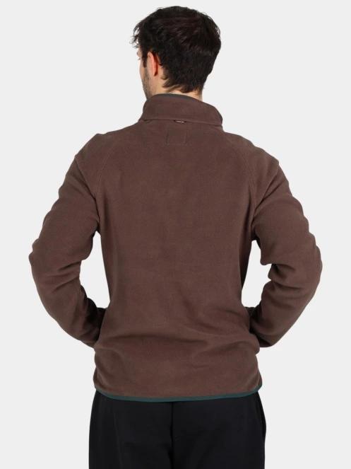 pulover polar pt. barbati Timberland Polartec 100 Full Zip Fleece maro 4