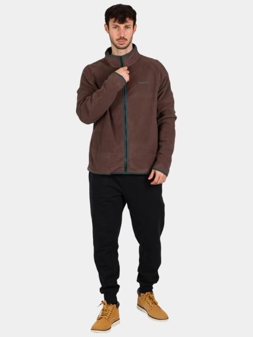 pulover polar pt. barbati Timberland Polartec 100 Full Zip Fleece maro 5