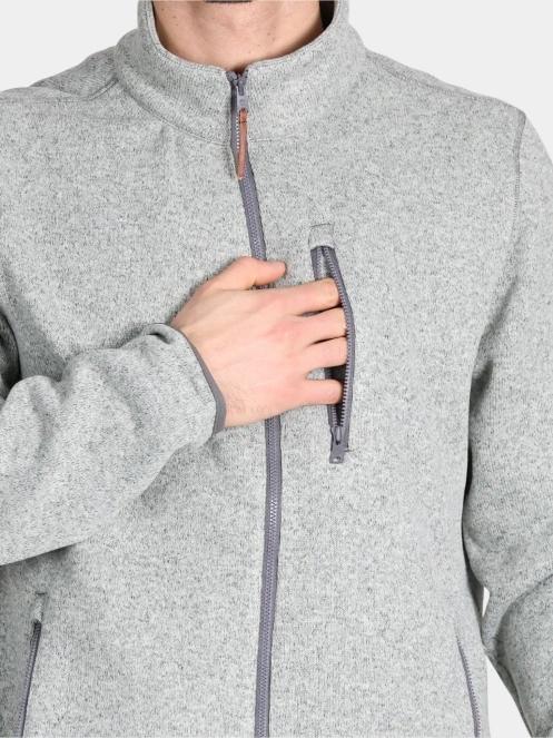 pulover polar pt. barbati Timberland Melange Fleece Jacket gri 5