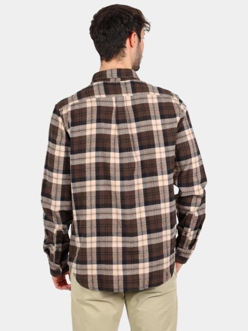 camasa cu maneci lungi pt. barbati Timberland Midweight Flannel Check Shirt maro 4