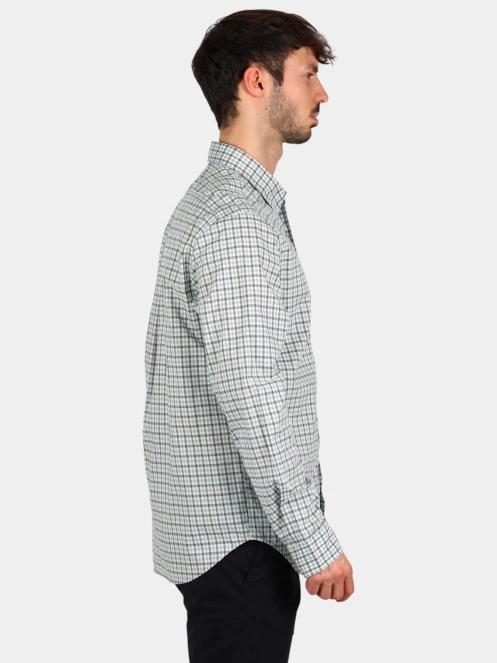 camasa cu maneci lungi pt. barbati Timberland Stretch Poplin Gingham Shirt albastru 3