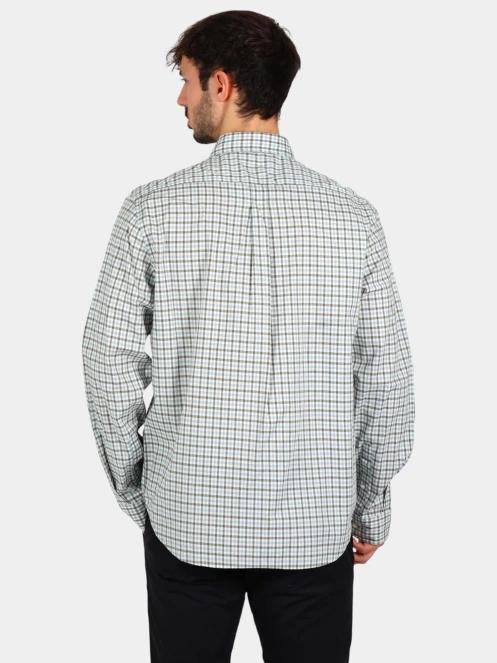 camasa cu maneci lungi pt. barbati Timberland Stretch Poplin Gingham Shirt albastru 4