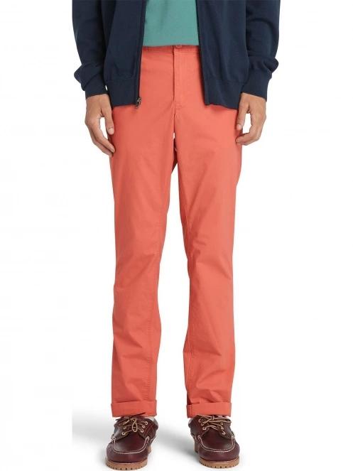 pantaloni chino pt. barbati Timberland Poplin Chino Pant rosu 2