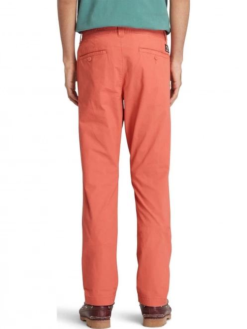 pantaloni chino pt. barbati Timberland Poplin Chino Pant rosu 3