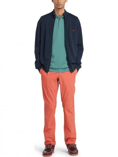 pantaloni chino pt. barbati Timberland Poplin Chino Pant rosu 4