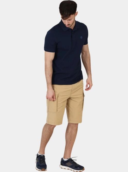 pantaloni scurti cu buzunare laterale pt. barbati Timberland Poplin Cargo Short maro 6