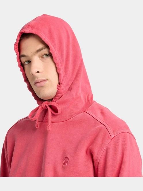 pulover cu gluga pt. barbati Timberland Garment Dye Hoodie rosu 4