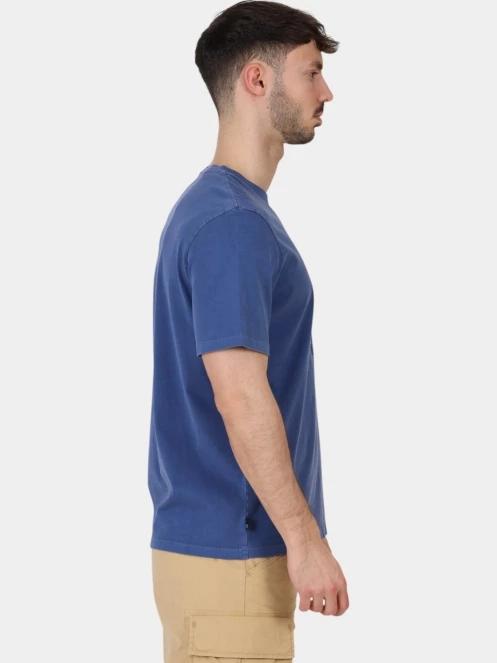 tricou cu maneci scurte pt. barbati Timberland Garment Dye Logo Graphic Tee albastru inchis 5