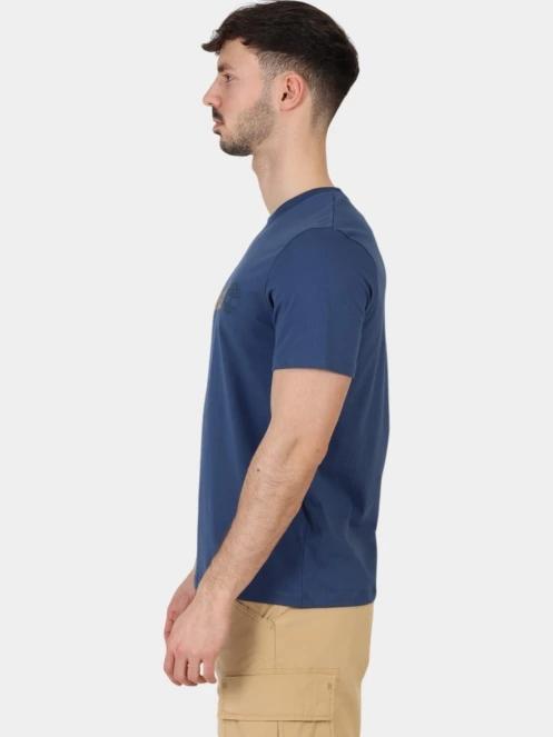 tricou cu maneci scurte pt. barbati Timberland Linear Logo Short Sleeve Tee albastru inchis 3