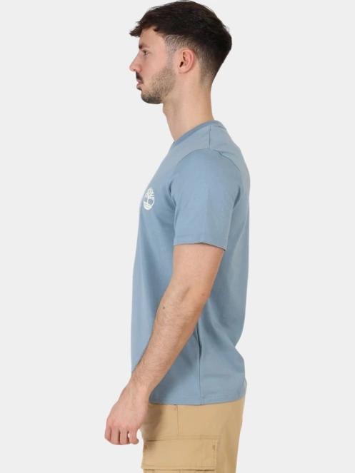 tricou cu maneci scurte pt. barbati Timberland Linear Logo Short Sleeve Tee albastru 3