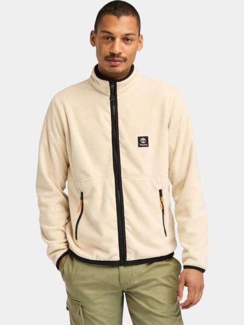 pulover polar pt. barbati Timberland Full Zip Polar Fleece nisip 2