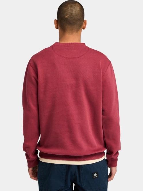 pulover pt. barbati Timberland Embroidery Logo Crew Neck rosu 3