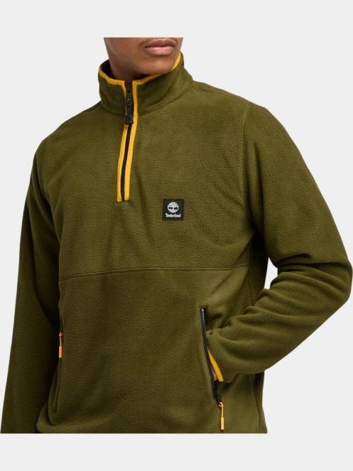 pulover polar pt. barbati Timberland 1/4 Zip Polar Fleece oliv 5