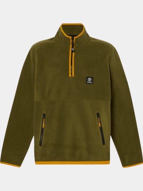 pulover polar pt. barbati Timberland 1/4 Zip Polar Fleece oliv 6